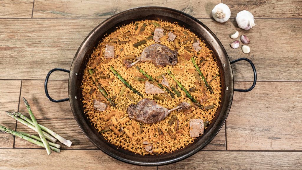 Paella con Confit de Pato Casa de Paellas